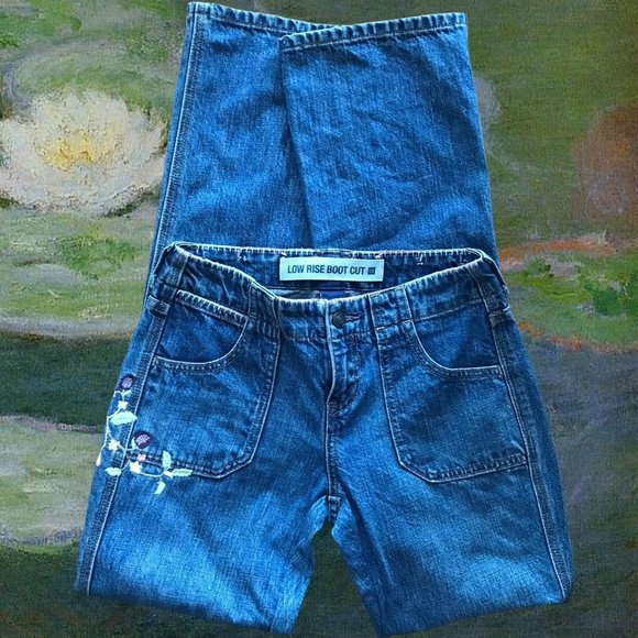 💖 Vintage Gap Low Rise Boot Cut Jeans 💖 - Picture 1 of 2